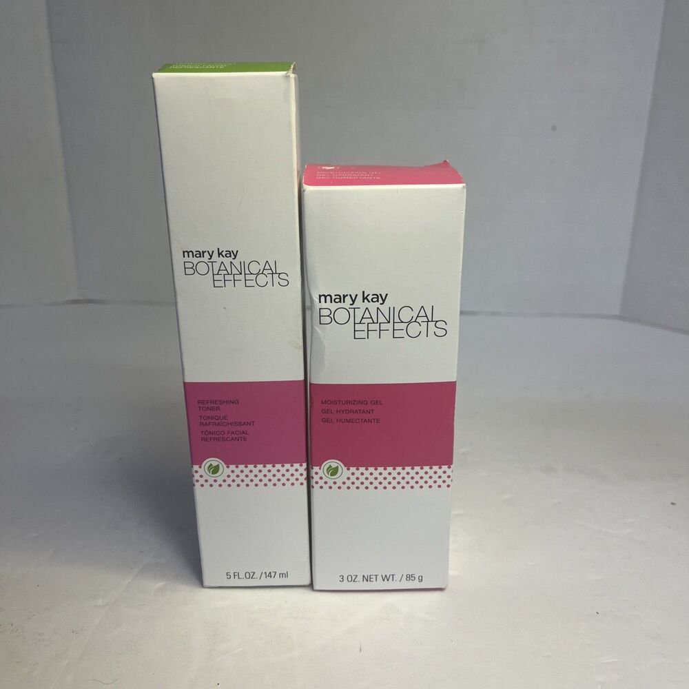 Mary Kay Botanical Effects Cleansing Gel And Refreshing Toner Duo New In Box